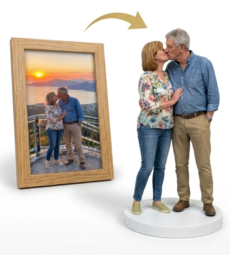 Figurina cu Amintiri 3D Pictată Manual